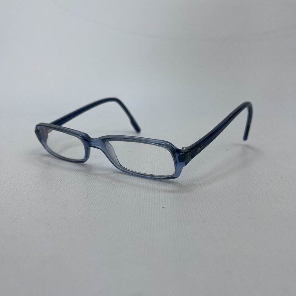 Y2K Dolce & Gabbana DG 135  Tech-Core Eyeglasses Frame Slim Rectangular Matrix